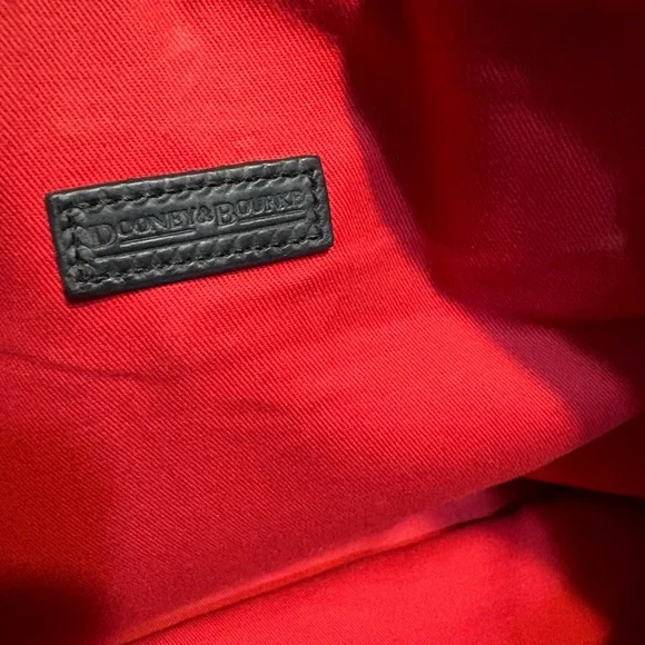 Dooney & Bourke Black Leather Tote - Picture 6 of 12